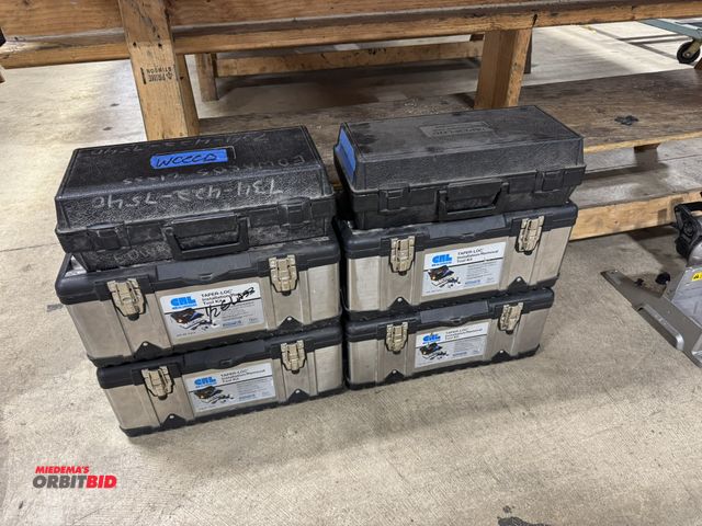 Lot 1-16551 - Lot of (6) taper lock installation/removal tool kits with cases.