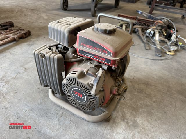 Lot 1-16948 - (1) Predator 79cc 1" gas powered water pump, engine pulls through and has compression.