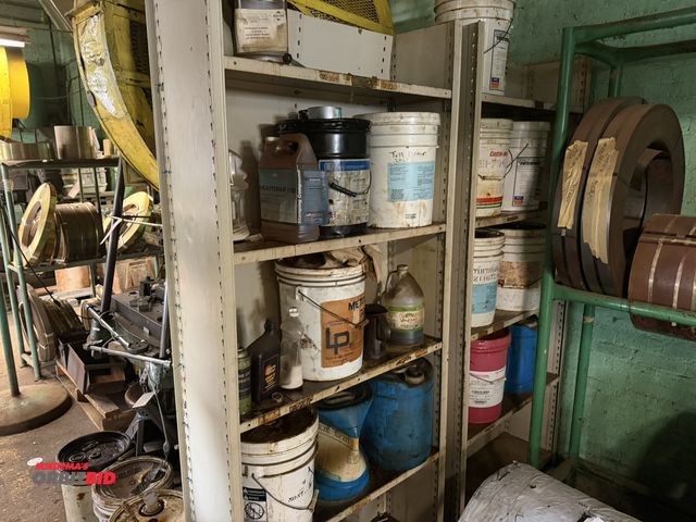 Lot 1-18669 - Lot of (2) 37.5" width x 84" height x 12" depth steel shelving units with 4 adjustable height shelve...