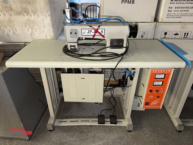 Lot 1-4748 - (1) JP-60-S Ultrasonic lace sewing machine with power table, 3 phase, unit has electrical issues, no...