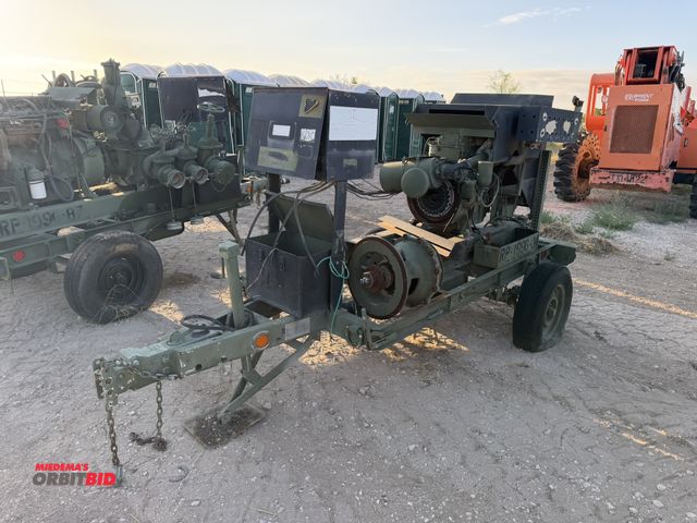 Lot 1-9618 - (1) 1996 Gorman-Rupp 604-F De-watering Pump, SN:1045504, 4 cylinder diesel engine, pump is missing, ...