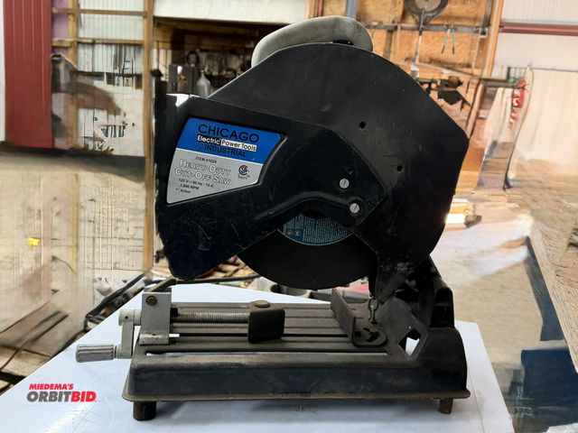 Lot 1-1367 - (1) Chicago Electric power tools, item #01624, industrial heavy duty, 14" cut off saw with 1" arbor ...