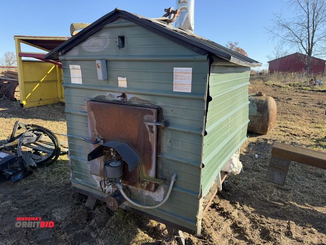 Lot 1-2918 - (1) solid fuel fired boiler, condition unknown, winning bidder responsible for proper removal.