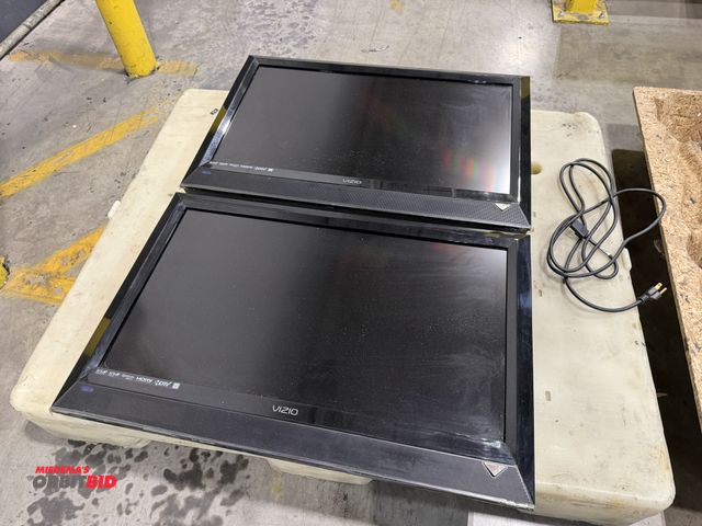 Lot 1-5582 - Lot of (2) Vizio 32", model E320VL, HD TV's, no remotes, working conditions unknown.