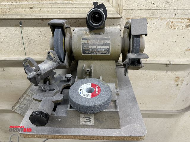 Lot 1-17766 - (1) Darex 1/3 HP-115V, 6" dual grinder type drill sharpener, in working condition, (1) Scotch-Brite ...
