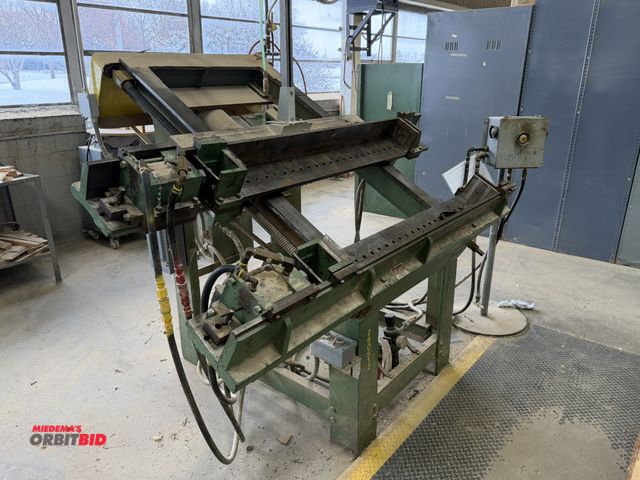 Lot 1-16180 - (1) make and model unknown pneumatic furniture clamping machine, approx. 70" width x 60" height max....