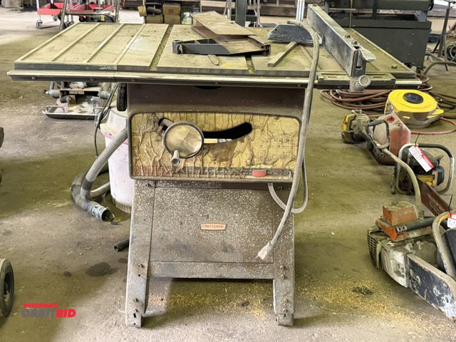 Lot 1-18158 - (1) Craftsman, model 113.29943, 10" table saw (120V, 3 phase input) with a 40" width x 27" depth tab...