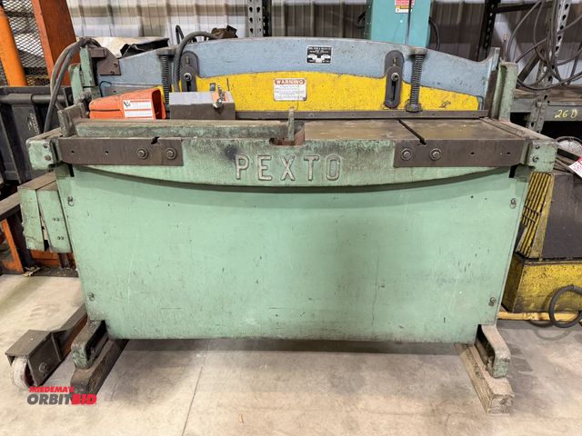 Lot 1-15072 - (1) 1971 Pexto, model PH-52, hydraulic shear (16 gauge soft steel capacity), with foot control, work...