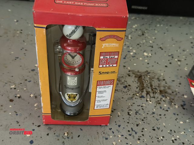 Lot 1-8210 - (1) Snap-On, limited edition, collectible die cast pump bank, in unopened, original packaging.
