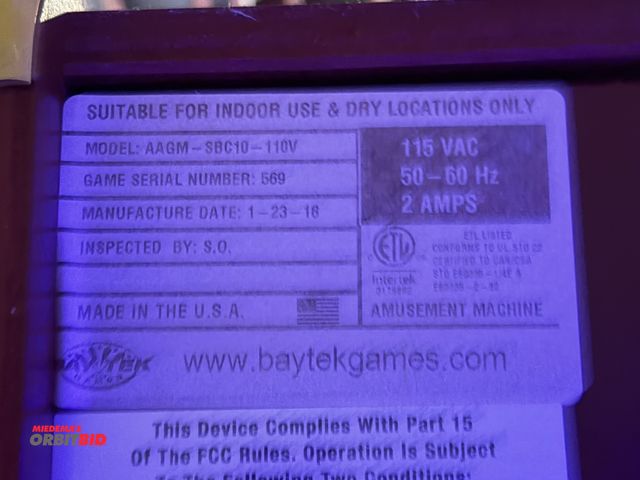 Lot 1-11193 - (1) Bay Tek Ski Ball Machine, LED score readout, in working condition. Includes balls. Winning bidde...