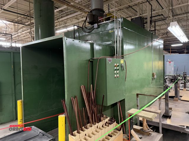 Lot 1-17262 - (1) approx. 22' 7" length x 115" height finishing oven with a 60" length x 90" height drop down on b...
