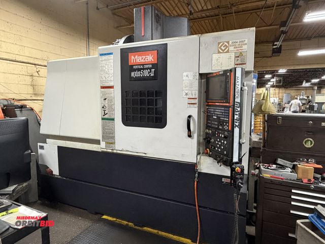 Lot 1-11017 - (1) 2007 Mazak, model UCN510C-11, vertical machining center, with 45" x 51" T-slotted table, 12,000 ...
