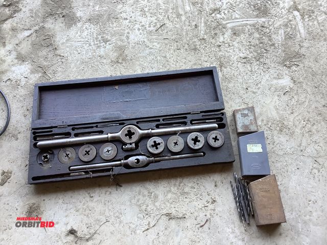 Lot 1-19052 - Wiley &amp; Russell Tap and Die Set and assorted drill bits.
