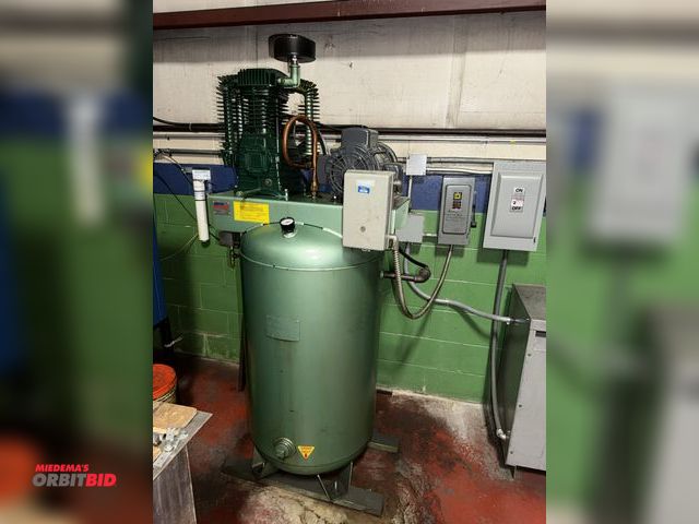 Lot 1-18732 - (1) Air Supply 80 gallon air compressor, model K30805-1, S/N 3008593, 5 HP, single phase motor, 230V...