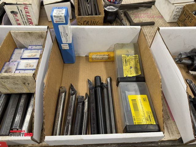 Lot 1-1711 - Lot of (8) assorted indexable boring bars, and (1) PH Horn, Type 105, boring unit.