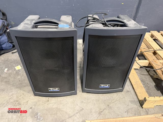 Lot 1-5587 - Set of (2) Anchor, model LIB-6001, dual function speakers (75 watt capacity), 1 includes onboard 3-c...