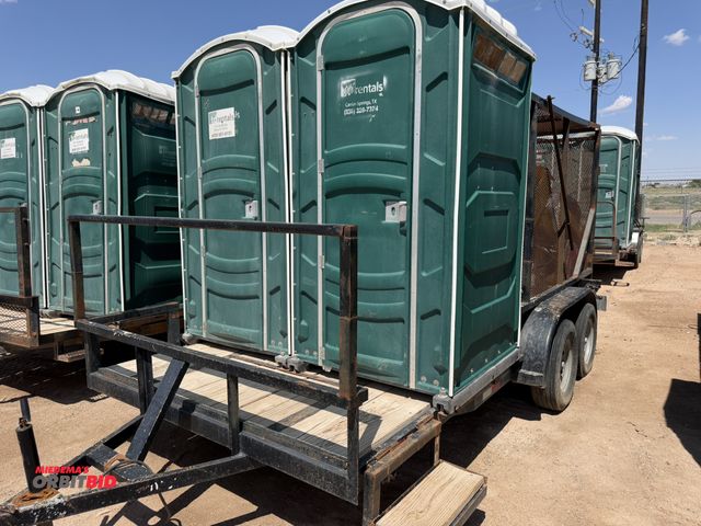 Lot 1-18352 - 2012 Assembled Trash / Porta John Trailer