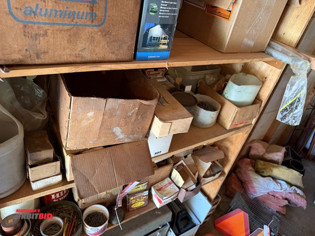 Lot 1-3298 - Lot of assorted hardware, nails, screws, fasteners, and more