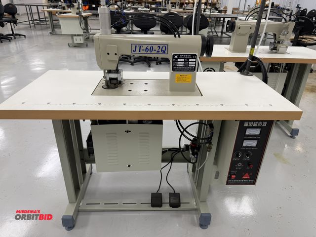 Lot 1-4852 - (1) 2021 Futan Ultrasonic sewing machine, model JT-60-2Q, 220V, with power table (47 1/4" x 21.5" x ...