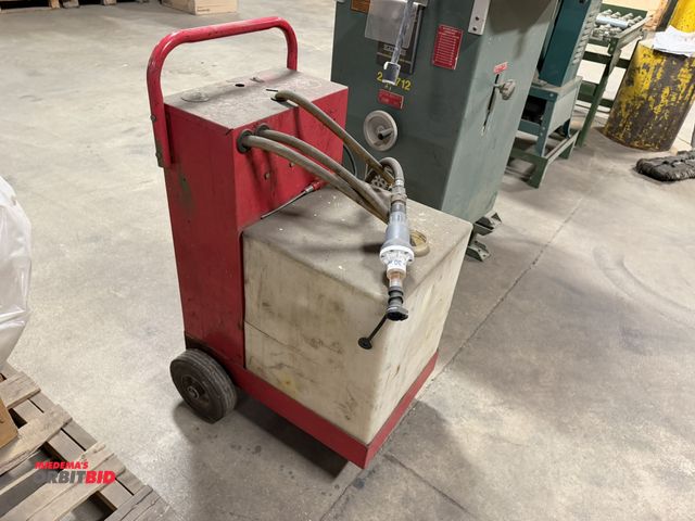 Lot 1-17600 - (1) make and model unknown, portable battery water filler for a forklift.