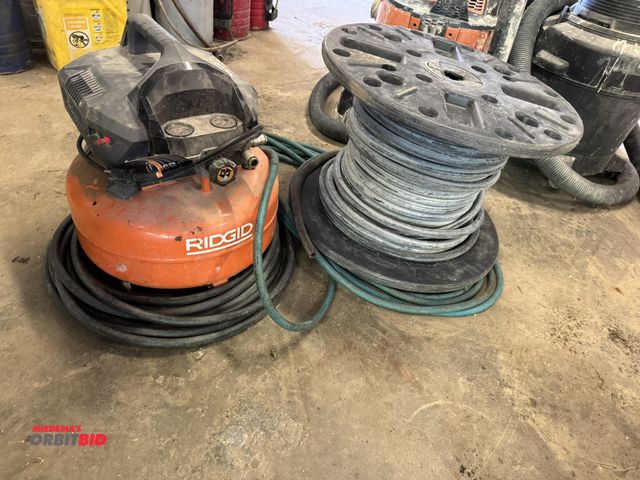 Lot 1-14223 - (1) Ridgid 6 gallon, 150 PSI air compressor, model OF60150HBT.