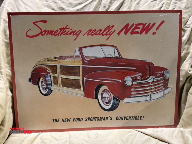 Lot 1-8286 - (1) 17.5" width x 12.5" height decorative reproduction tin sign.