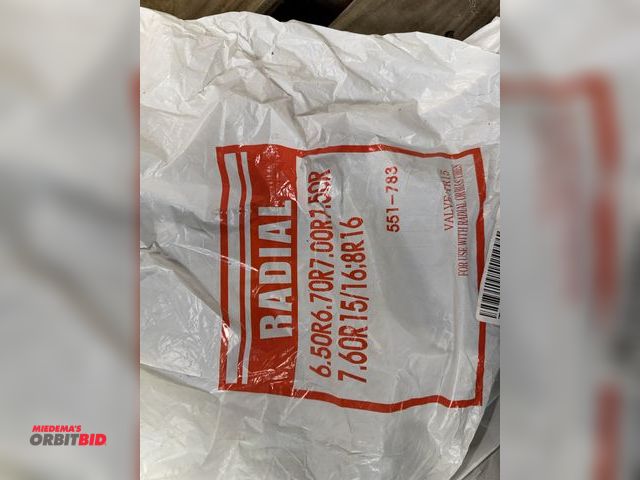 Lot 1-1214 - (1) size 6.50R6.70R7.00R7.50R 7.60R15/16;8R16 inner tube for use with radial or bias tires