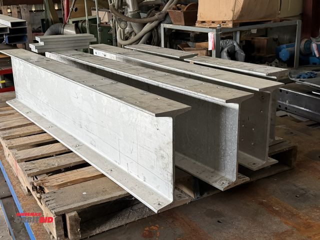Lot 1-11328 - (3) approx. 61" Length x 12" height x 5" depth and (2) 20" length x 12" height x 5" depth aluminum I...