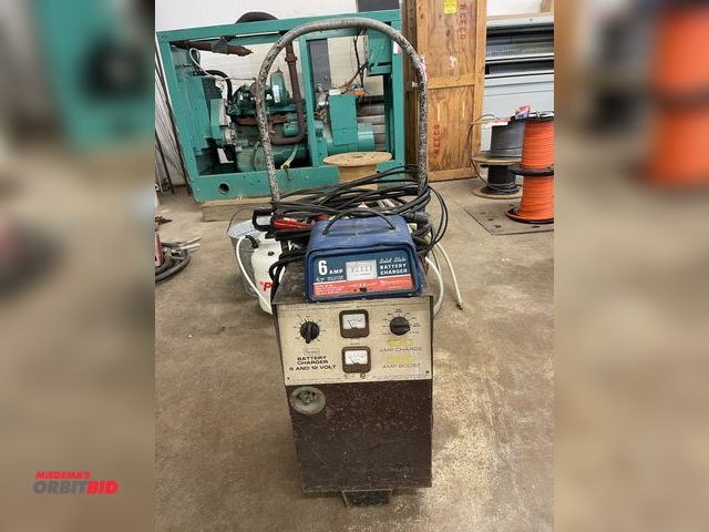 Lot 1-6149 - (1) Sears battery charger, 6 and 12V, and (1) Solid State 6 amp battery charger.