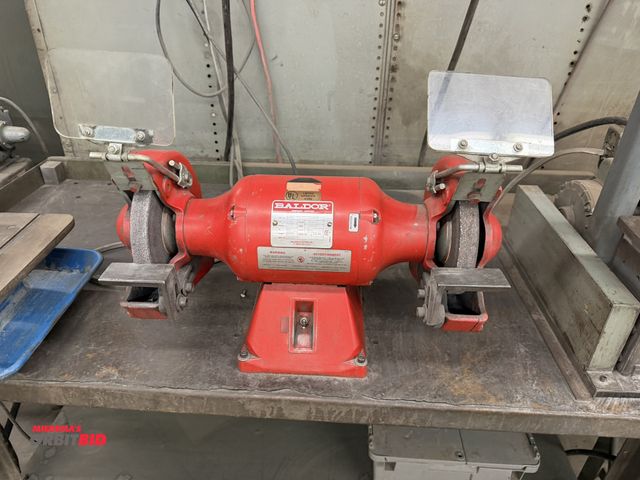 Lot 1-1816 - (1) Baldor, Cat #812RE, Class B, dual head pedestal grinder, 115/230V, single phase, 3600 RPM, 8" ca...