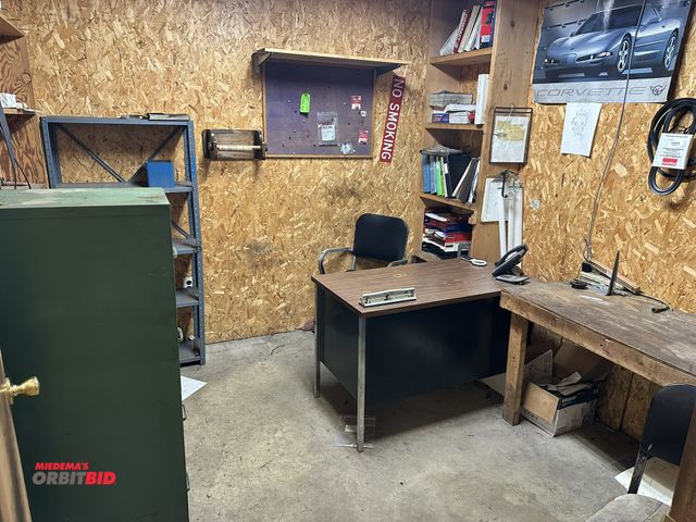 Lot 1-14418 - Entire content of office, includes (1) Hon 15" width x 52-1/2" height x 26-1/2" depth 4-drawer steel...