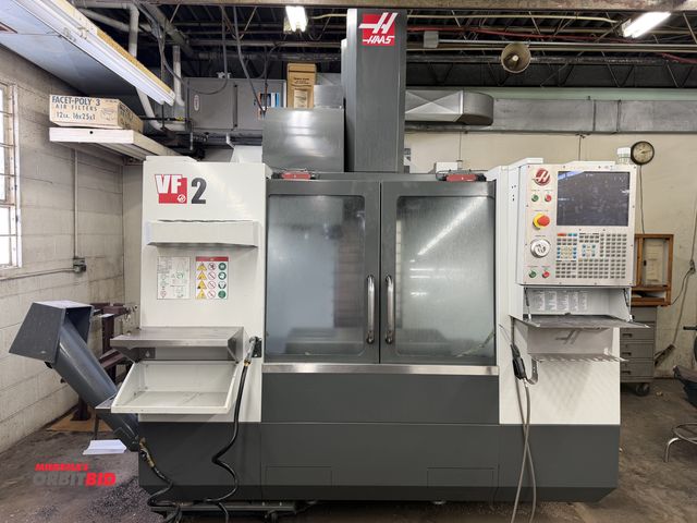 Lot 1-1603 - 2016 Haas VF-2 CNC Vertical Machining Center 20-HP, 5-Axis Capable, 8000-RPM, 16" x 36" T-Slot Table...