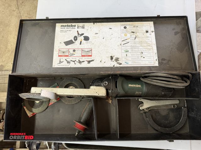 Lot 1-1320 - (1) Metabo, model KNSE-12-150, 120V, 6" grinder with torque handle and steel case.