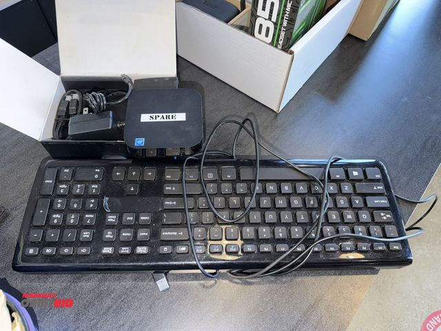 Lot 1-11310 - (1) Mini PC, Intel Cherry CRAZ8350, with Windows 10, 2 GB ram, was used as spare, also includes (2) ...