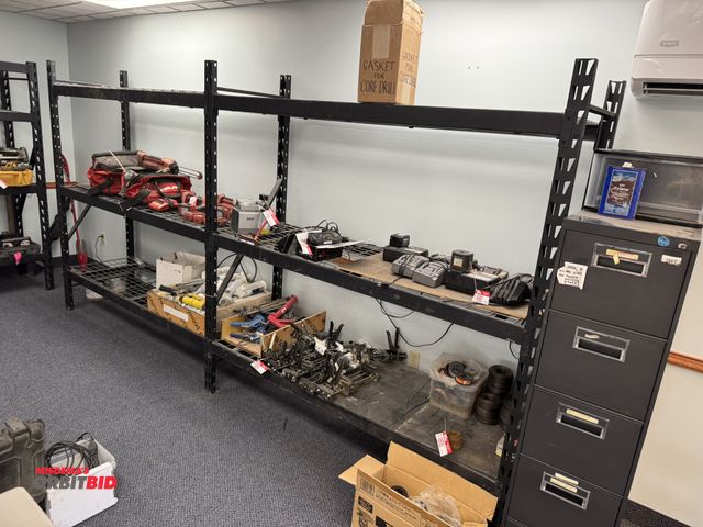 Lot 1-18686 - (1) shelving unit, approx. 152" x 78" tall x 24" deep, wire mesh decking, does not include contents ...