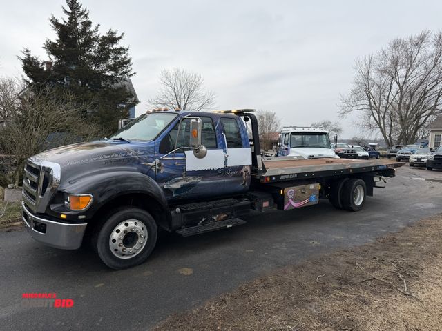 Lot 1-17391 - 2008 Ford F-650 Rollback Tow Truck Single Axle, Extended Cab, Cummins Diesel engine, automatic trans...
