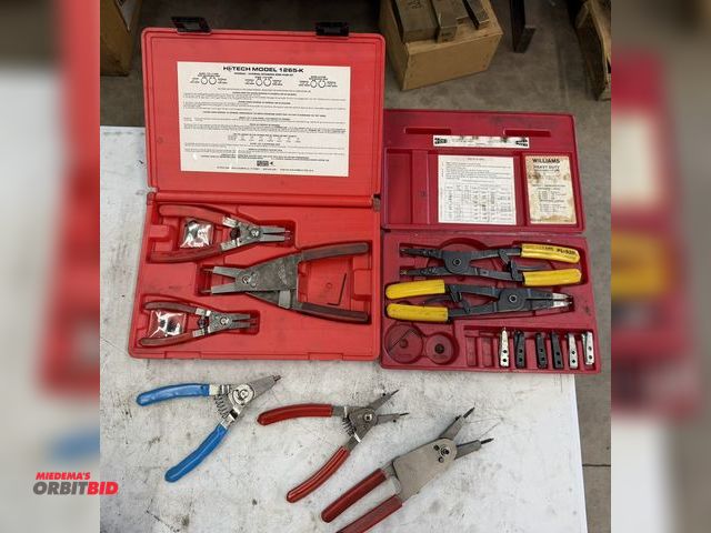 Lot 1-6200 - Lot including (1) Williams, item #027100, heavy duty replaceable tip plier set (incomplete), with pl...