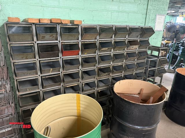 Lot 1-18582 - Lot of approx. (75) 9 1/4" width x 7" height x 13.5" depth steel framed hardware storage units with ...