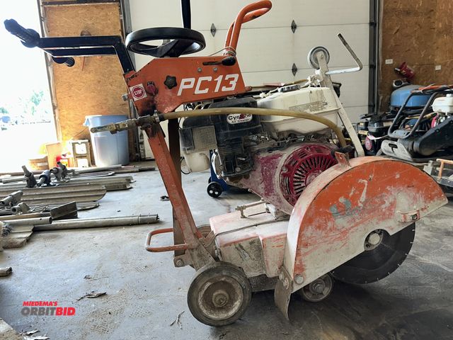 Lot 1-14114 - (1) Norton, model PC13, gas powered, walk-behind, 16" diameter concrete saw, engine needs repair or ...