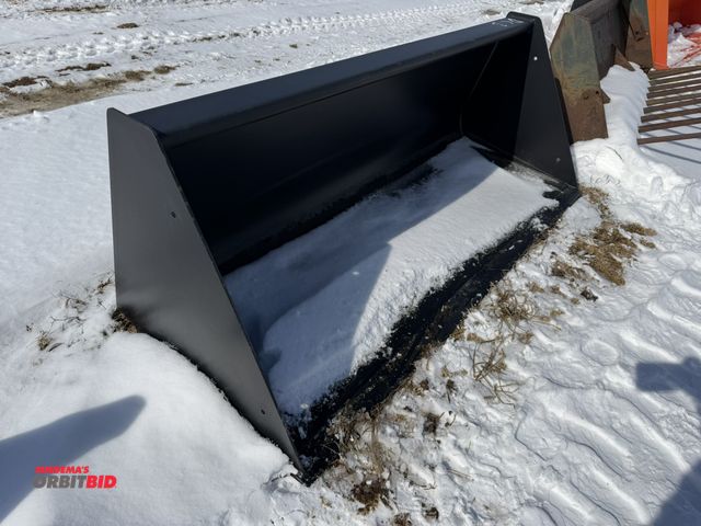 Lot 1-11553 - (1) 72" wide skid steer bucket, bucket has holes for bolt-on cutting edge, does not include cutting ...