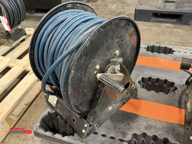 Lot 1-5458 - (1) Hosetract, model M 10-5, manual crank type hose reel with bottom mount and hose.