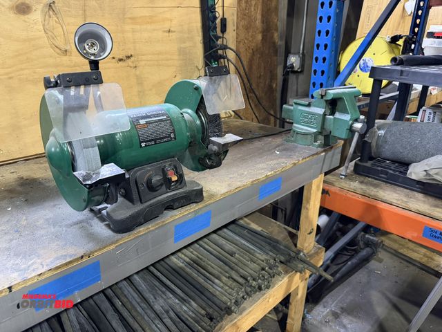 Lot 1-18699 - (1) Master Force variable speed 8" x 1" bench grinder with 5/8" arbor and 120V, single phase, 3/4 HP...