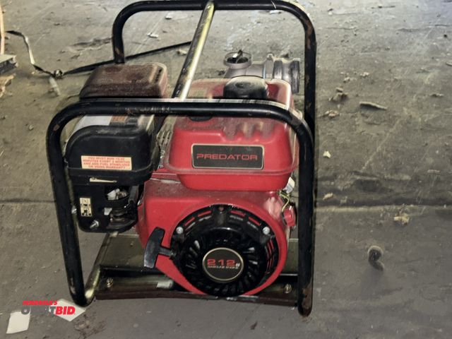 Lot 1-18815 - (1) Predator 2" trash pump (158 GPM), 212cc OHV gas engine, 2" intake/discharge, can pass soft solid...