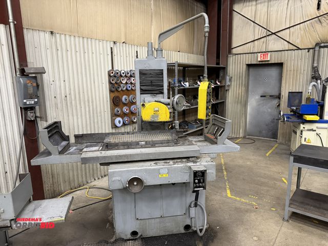 Lot 1-15274 - (1) 1969 LTZ-KIKINDA, model 750, hydraulic surface grinder, 12" x 44" T-slotted table, 3450 RPM spin...