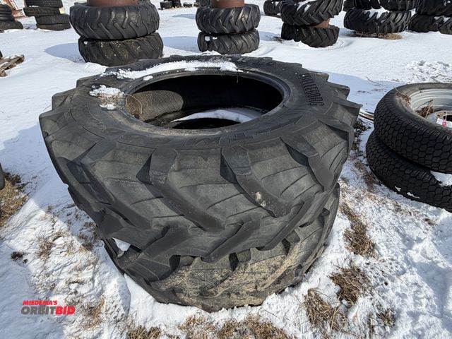 Lot 1-11626 - Lot of (2) used Trelleborg TM600 tires, size 420/85R30.