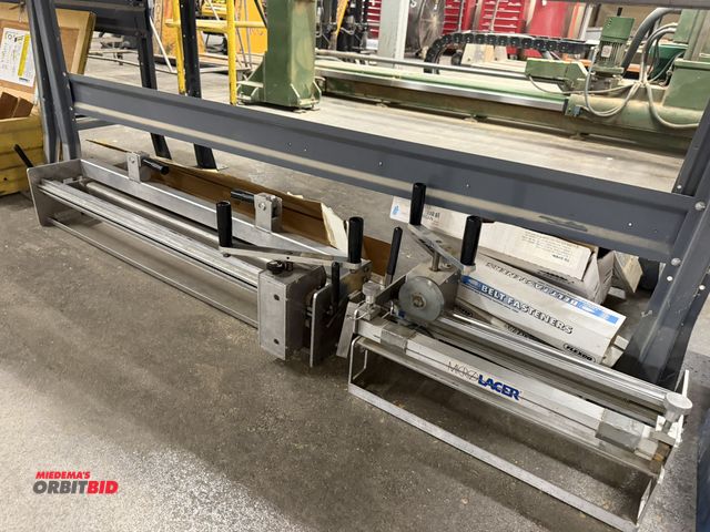 Lot 1-16981 - (1) Clipper #36 Face Strip Microlacer, and (1) Clipper 42" roller lacer, includes assorted belt fast...