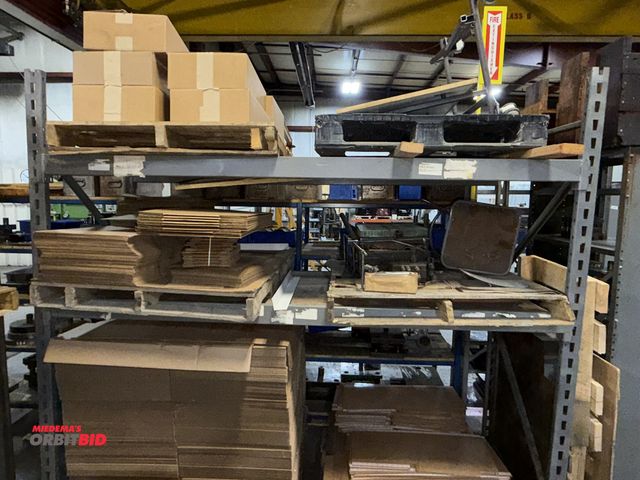 Lot 1-19000 - (1) rack, includes (2) 36" deep x 8' tall uprights, and (4) 8' long cross beams, does not include co...