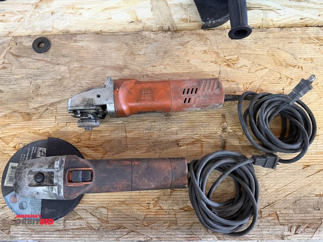 Lot 1-1316 - Lot of (2) Fein, model WSG11-150, 120V, 6" angle grinders.