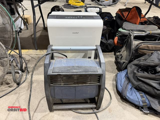 Lot 1-18606 - (1) Lasko blower fan, model 4960, 110V, and (1) Comfee dehumidifier, model CAD30C1BWT, 115V.