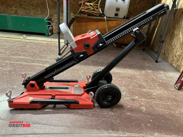Lot 1-4128 - (1) Milwaukee, Cat #3000, compact core drill stand with adjustable height drill location, and built ...